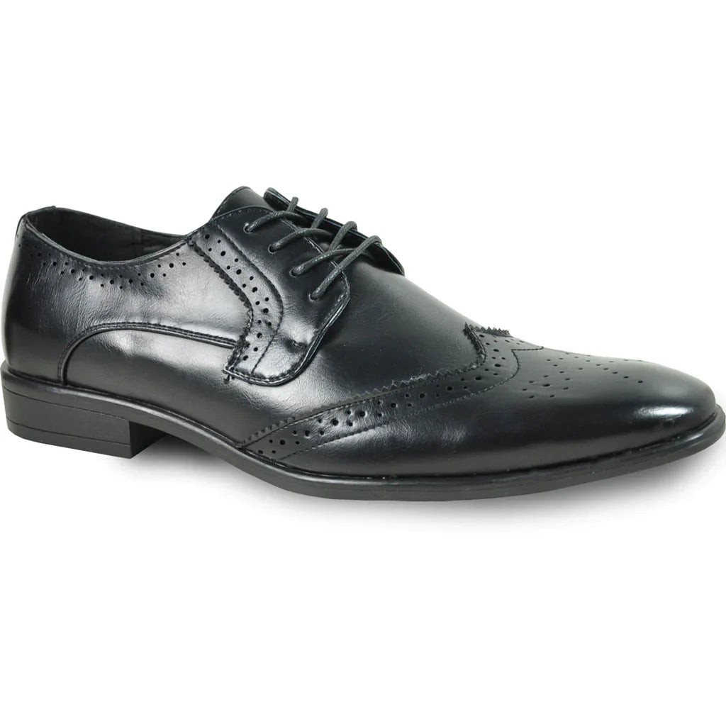 BRAVO Men Dress Shoe KING - 2 Wingtip Oxford Shoe - StepByStep