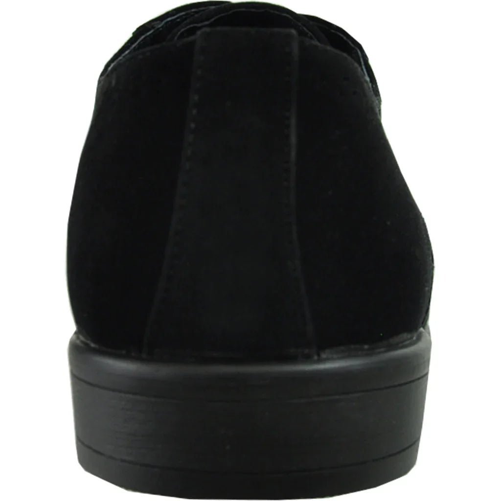 BRAVO Men Dress Shoe KING - 3 Wingtip Oxford Shoe Black - StepByStep