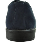 BRAVO Men Dress Shoe KING - 3 Wingtip Oxford Shoe Blue - StepByStep