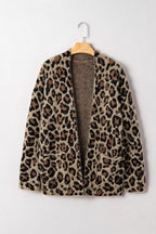 Brown Leopard Open Cardigan - StepByStep