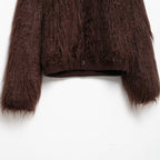 Brown Stand - Up Collar Jacket For Women, Gramercy, BYMANYC New York. - StepByStep