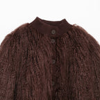 Brown Stand - Up Collar Jacket For Women, Gramercy, BYMANYC New York. - StepByStep