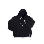Brushed French Terry Zipped Hoodie (Black) - StepByStep