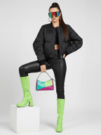 BUSHWICK Checkerboard Sequin Cropped Jacket BYMANYC ® New York - StepByStep