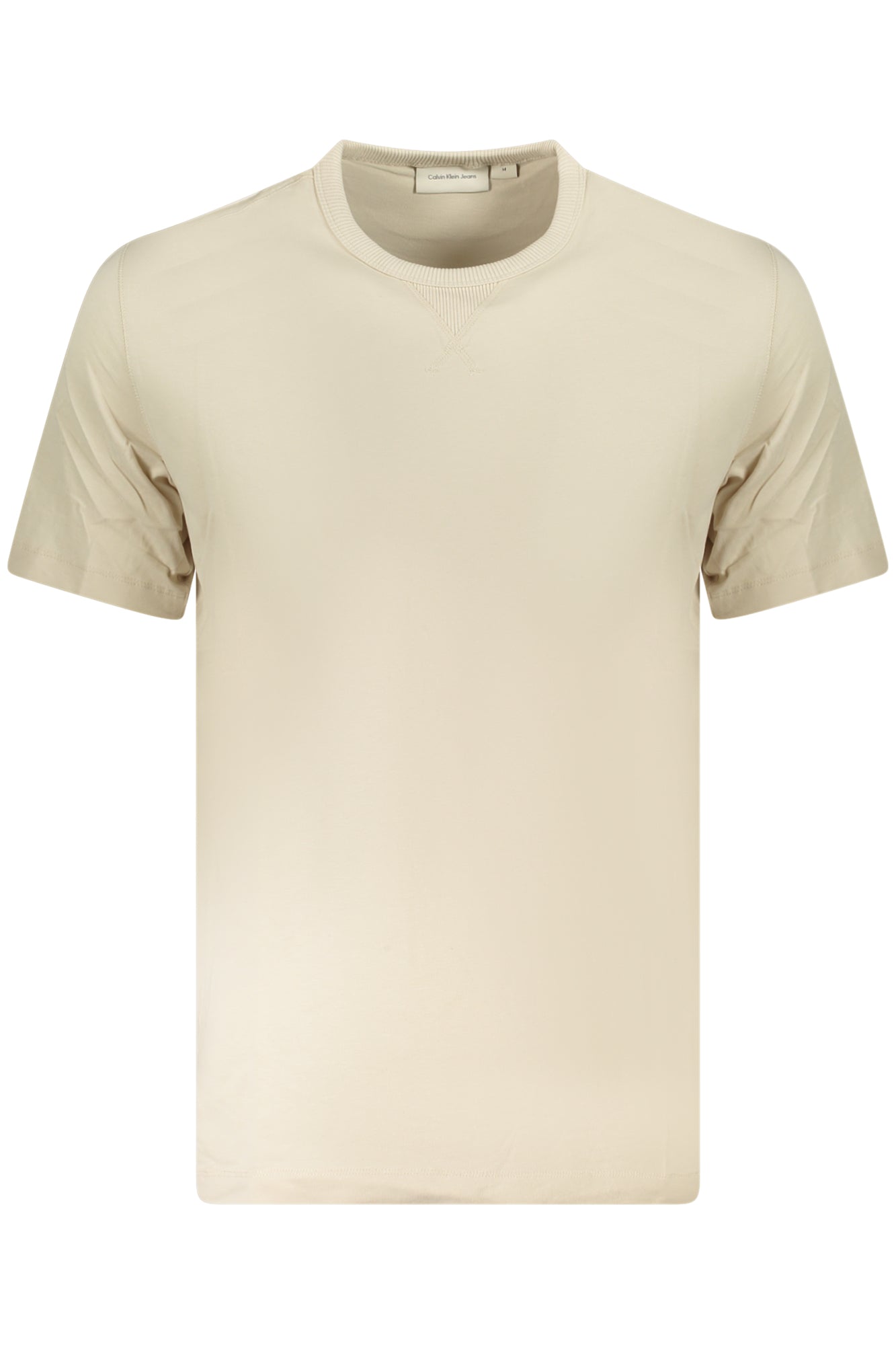 CALVIN KLEIN SHORT SLEEVE T - SHIRT MEN BEIGE - StepByStep