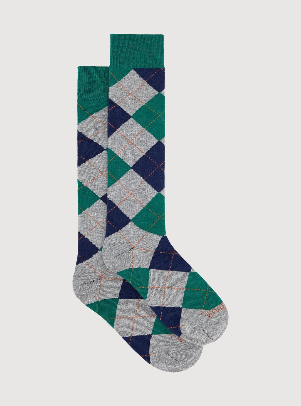 Calza lunga a rombi - StepByStep