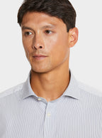 Camicia a righe collo francese in puro cotone - StepByStep