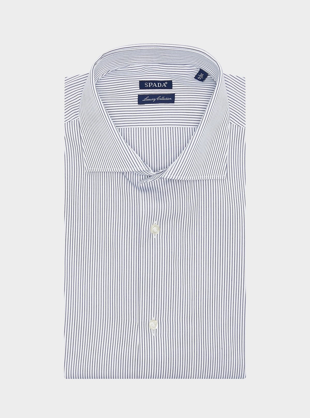 Camicia a righe collo francese in puro cotone - StepByStep