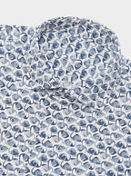 Camicia fantasia in puro cotone con collo francese - StepByStep