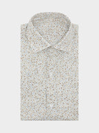 Camicia fantasia in puro cotone con collo francese - StepByStep