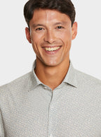 Camicia fantasia in puro cotone con collo francese - StepByStep