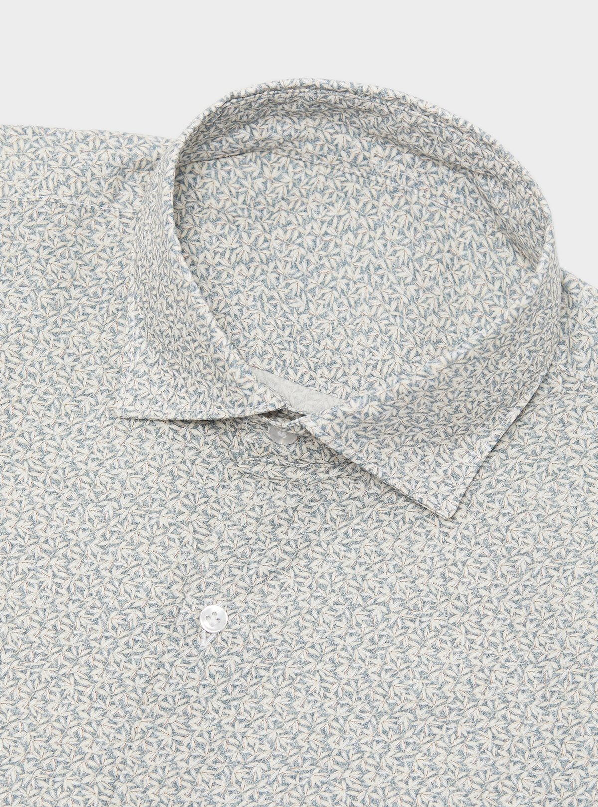 Camicia fantasia in puro cotone con collo francese - StepByStep