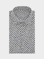 Camicia fantasia in puro cotone con collo francese - StepByStep