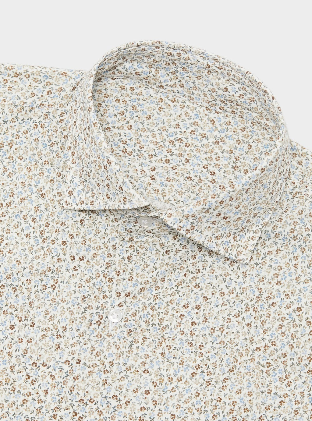Camicia fantasia in puro cotone con collo francese - StepByStep