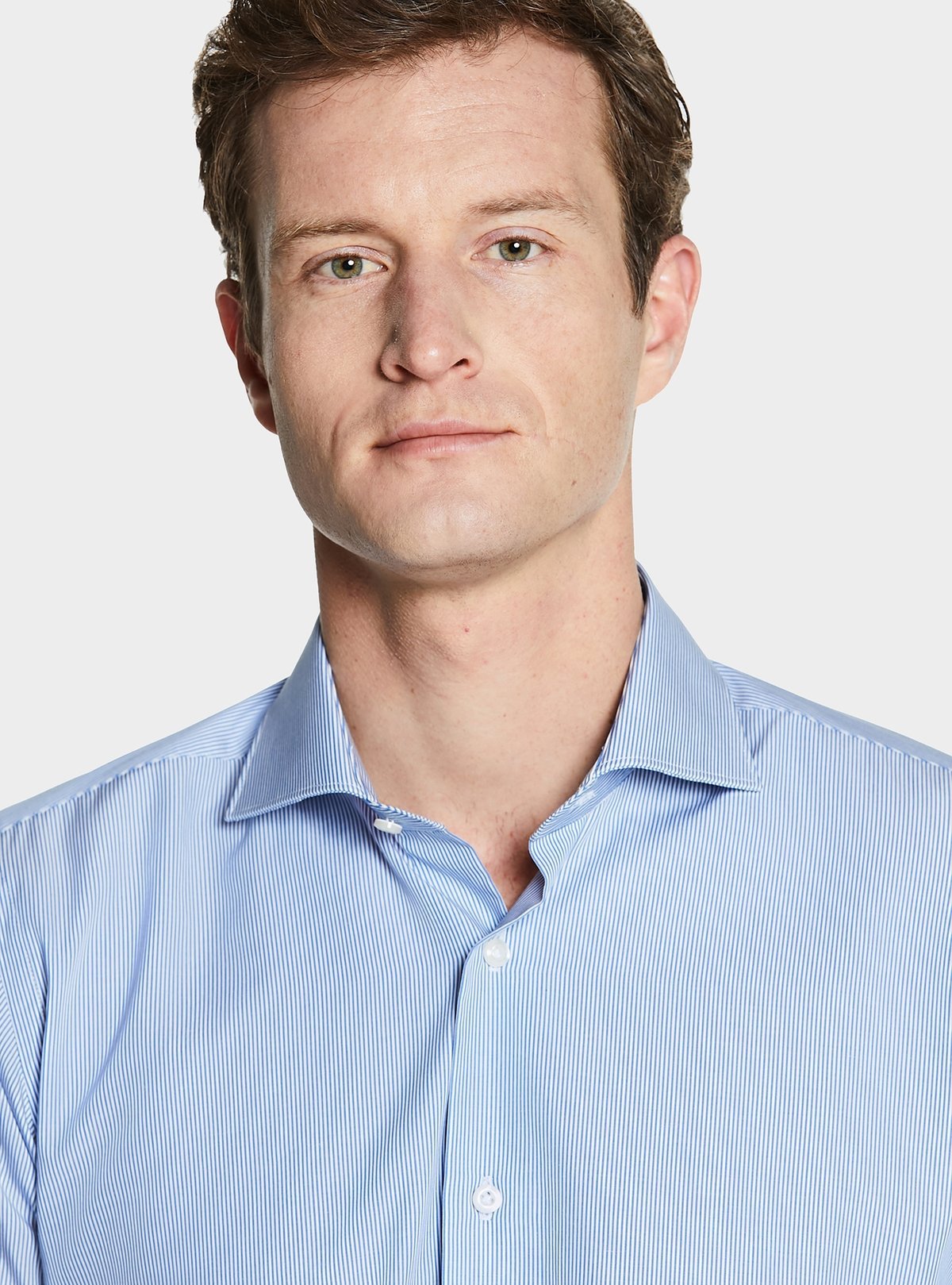 Camicia in cotone a righe strette - StepByStep