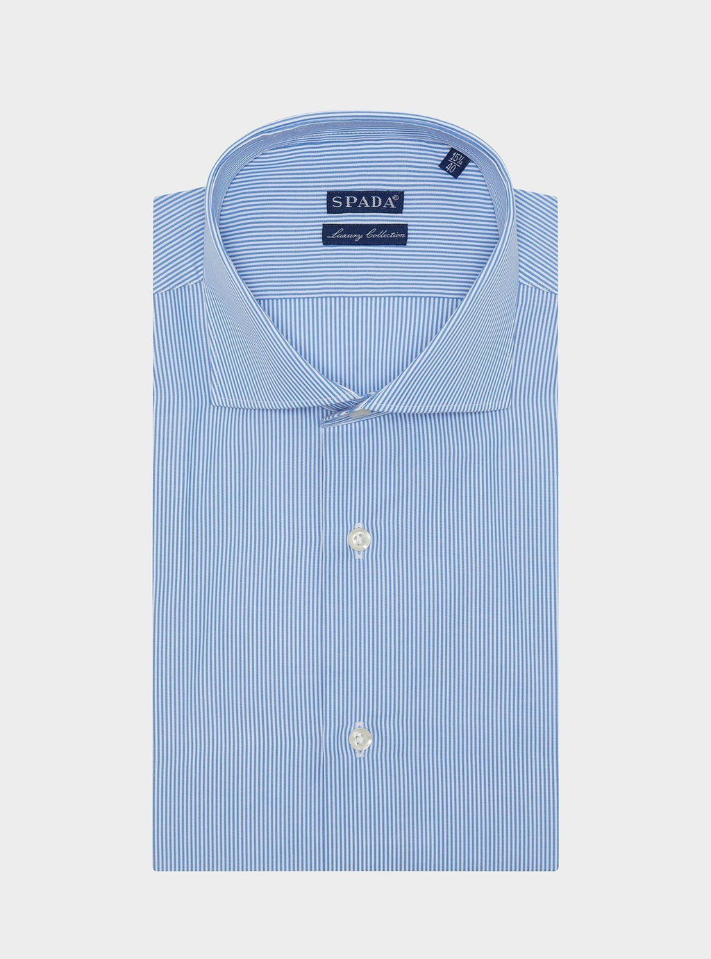 Camicia in cotone collo francese a righe strette - StepByStep