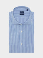 Camicia in cotone multiriga con collo francese - StepByStep