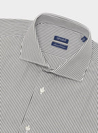 Camicia in cotone multiriga con collo francese - StepByStep