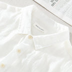 Men’s Linen Half-Placket Shirt — Image 3