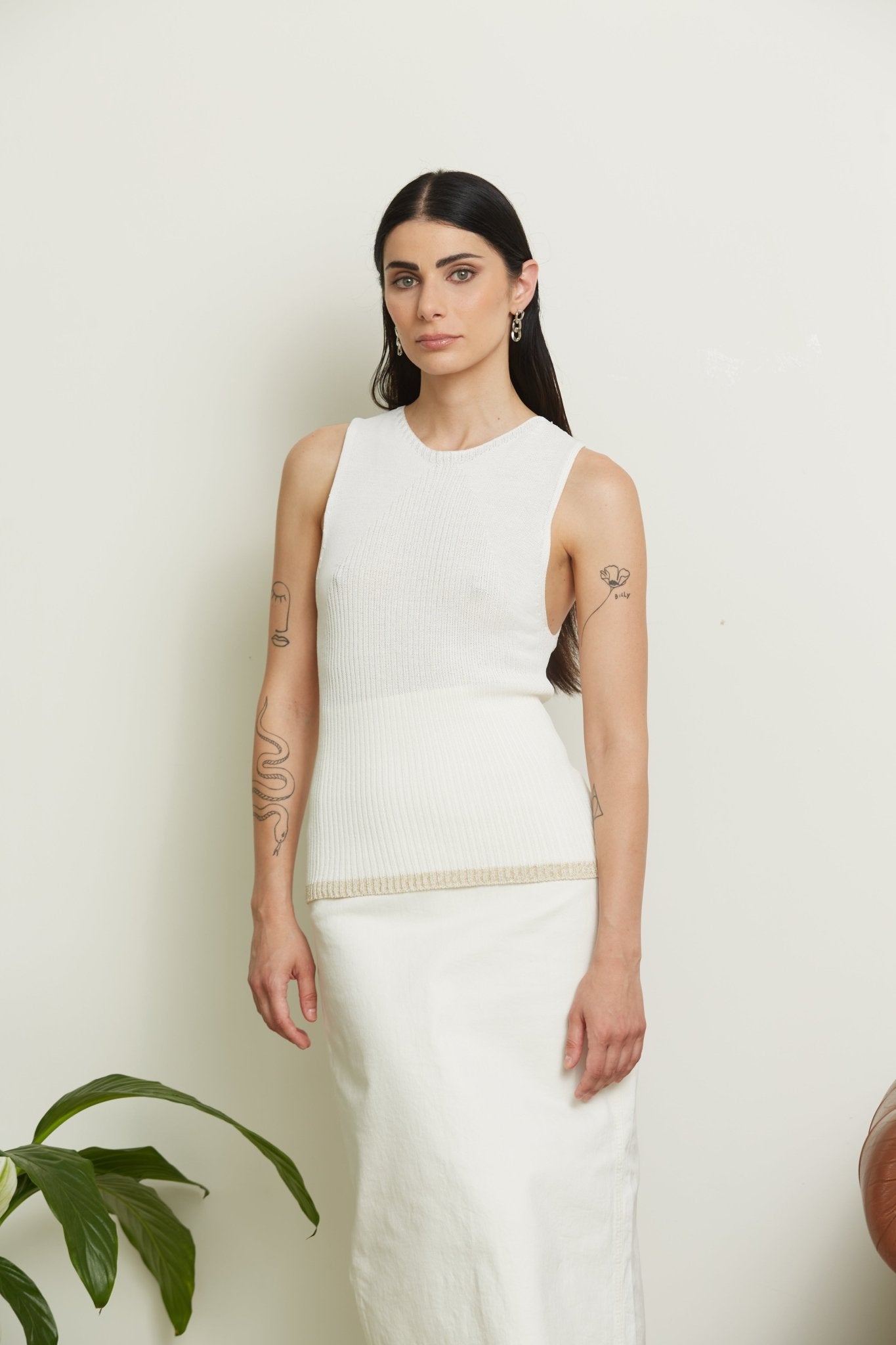 Canotta con inserti in Lurex - Noemi - StepByStep