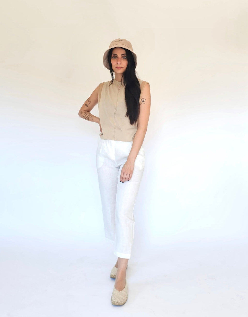 Canotta con inserti trasparenti in Cotone - Leandra - StepByStep