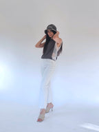 Canotta con inserti trasparenti in Cotone - Leandra - StepByStep