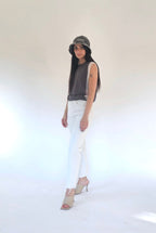 Canotta con inserti trasparenti in Cotone - Leandra - StepByStep