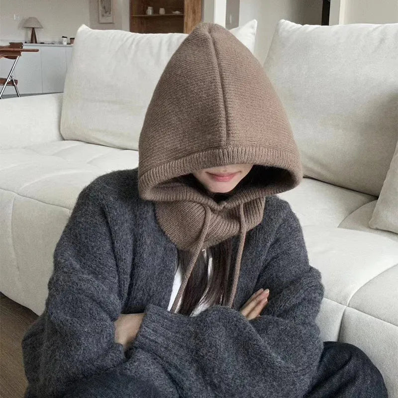 Cappello passamontagna lavorato a maglia stile coreano invernale - StepByStepNow