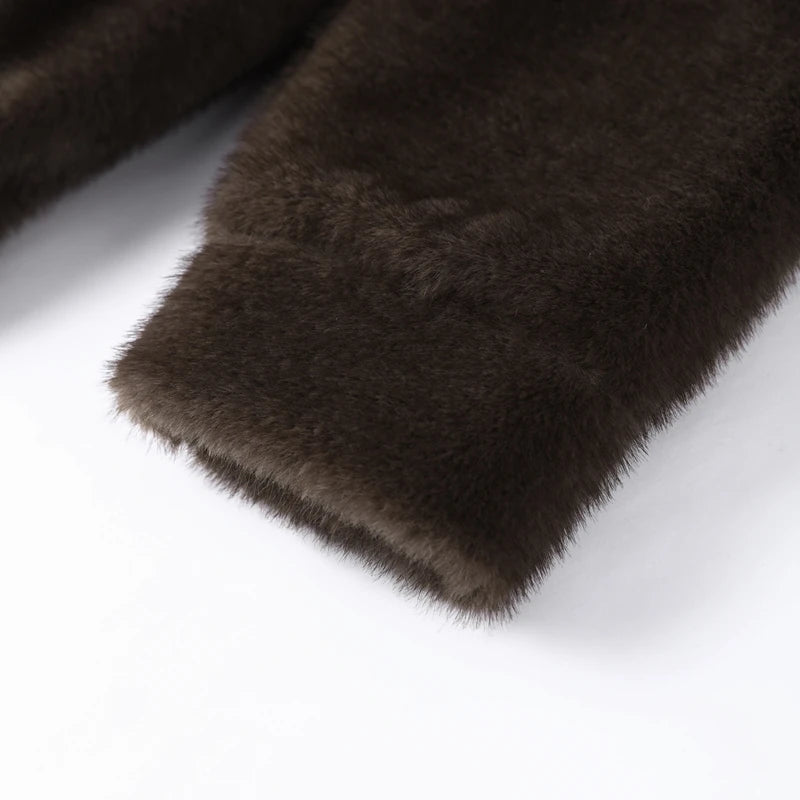 Cappotto da donna in pelliccia sintetica con cappuccio - StepByStepNow