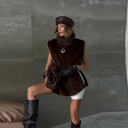 Cappotto da donna in pelliccia sintetica con cappuccio - StepByStepNow