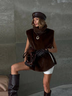 Cappotto da donna in pelliccia sintetica con cappuccio - StepByStepNow