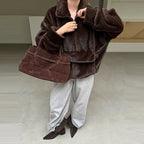 Cappotto da donna in pelliccia sintetica con cappuccio - StepByStepNow