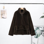 Cappotto da donna in pelliccia sintetica con cappuccio - StepByStepNow