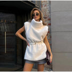 Cappotto da donna in pelliccia sintetica con cappuccio - StepByStepNow