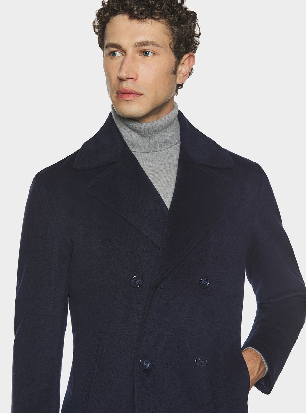 Cappotto doppiopetto tinta unita - StepByStep