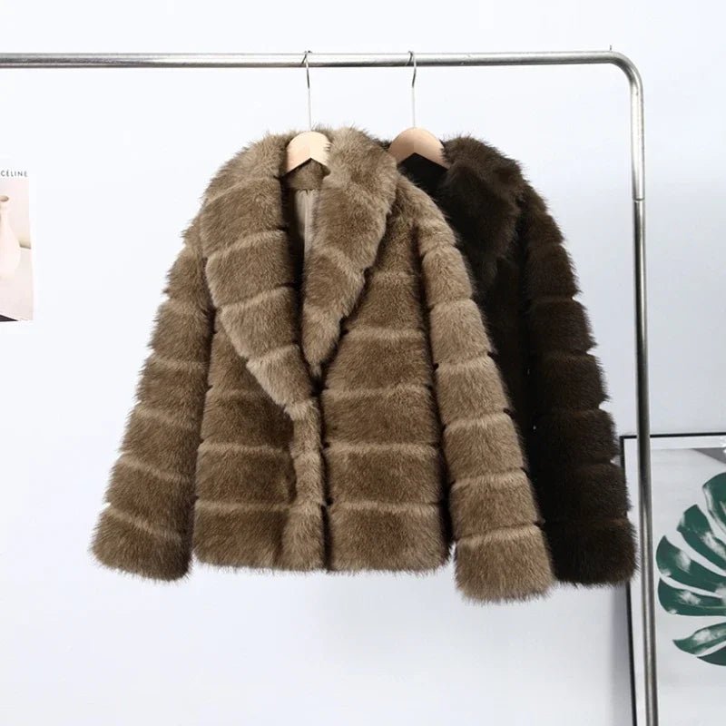 Cappotto Ecologico da Donna in Finta Pelliccia Trendy - StepByStepNow