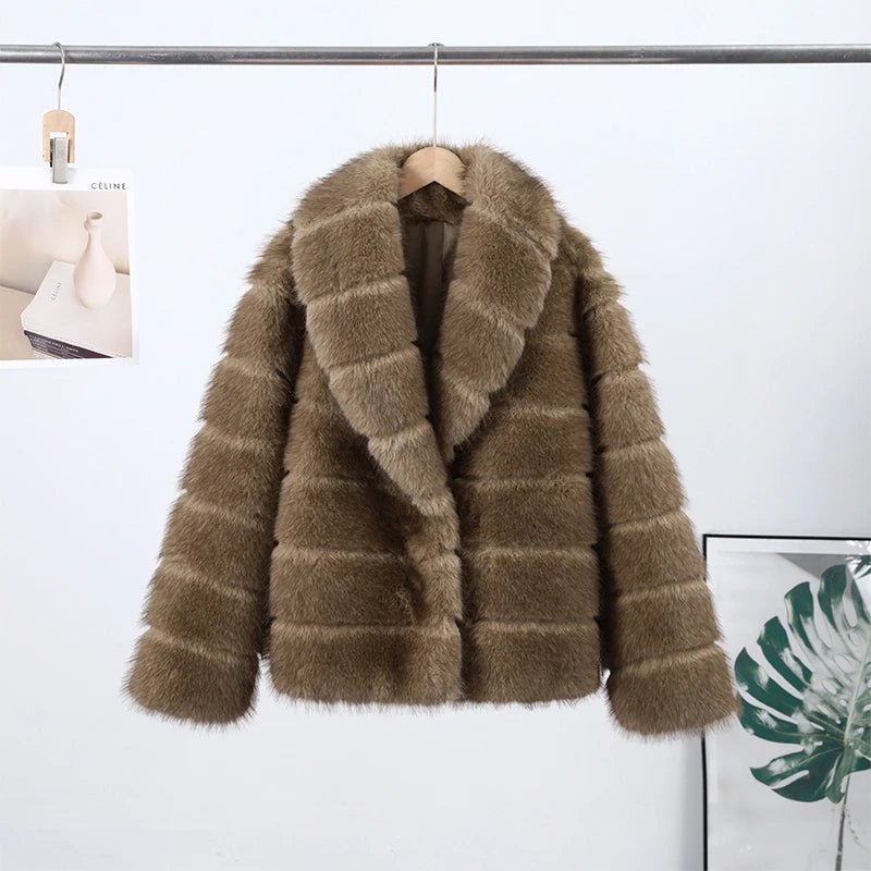 Cappotto Ecologico da Donna in Finta Pelliccia Trendy - StepByStepNow