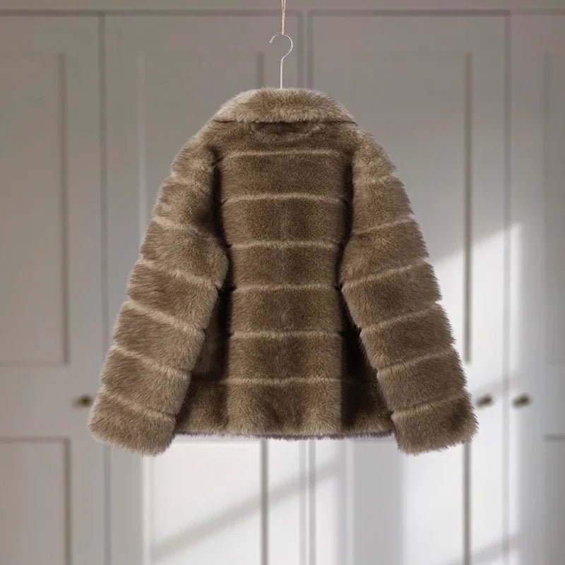 Cappotto Ecologico da Donna in Finta Pelliccia Trendy - StepByStepNow