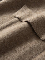 Cappotto maglione lungo con cappuccio in cashmere 100% da donna di lusso allentato con cappotto in cashmere tascabile Cardigan con cerniera in maglia spessa autunno inverno - StepByStepNow