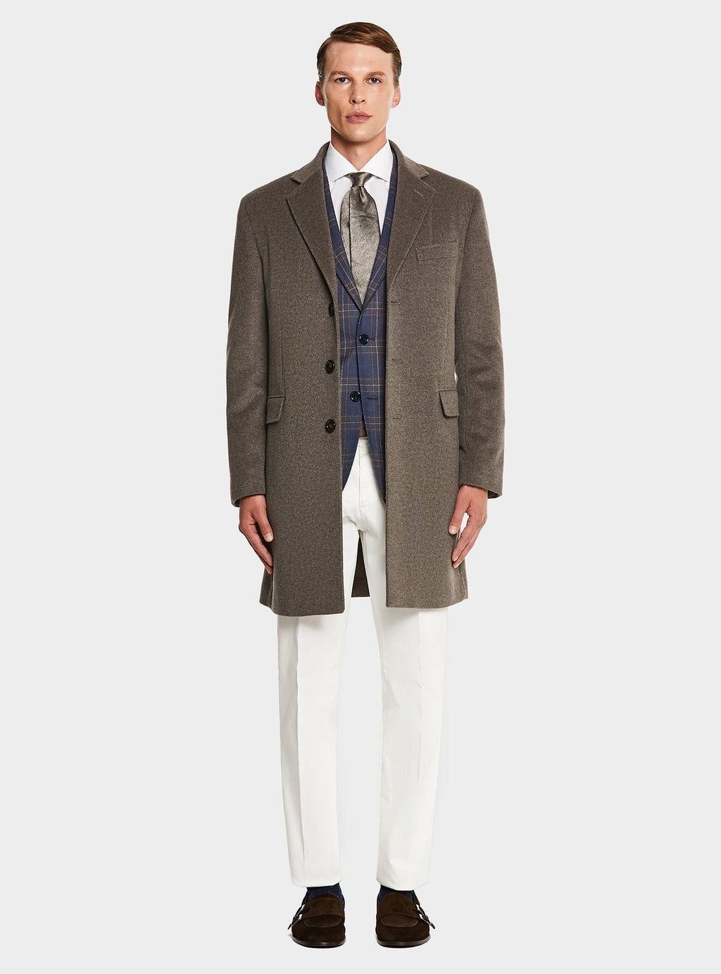 Cappotto monopetto in misto cashmere. - StepByStep