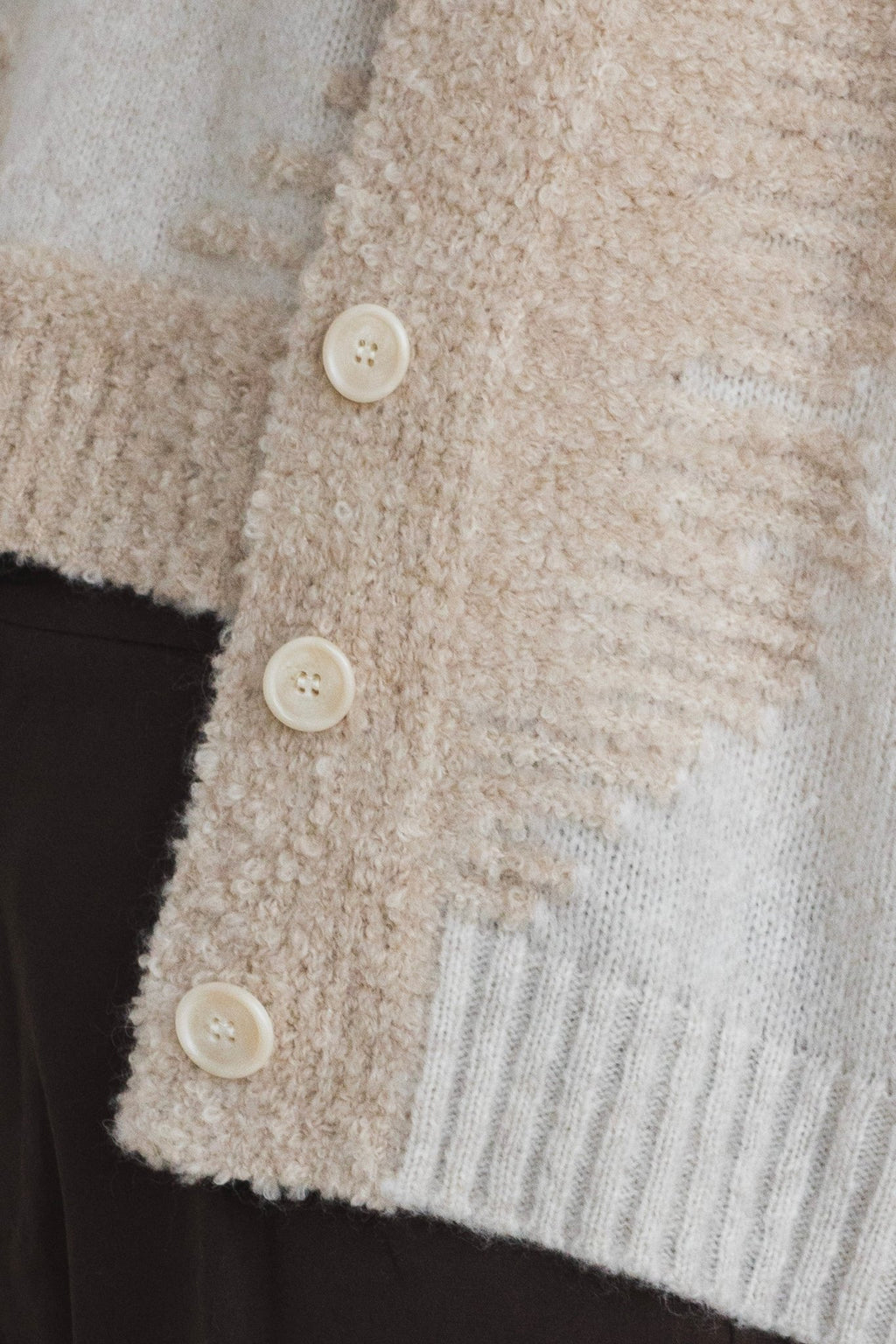 Cardigan Boucle' in Lana e Alpaca - Tecla - StepByStep