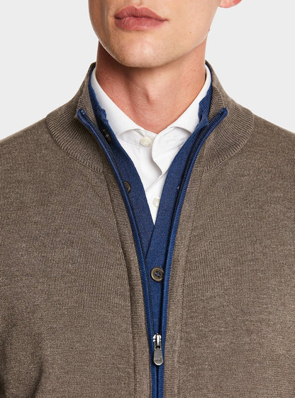 Cardigan con zip e bottoni. - StepByStep