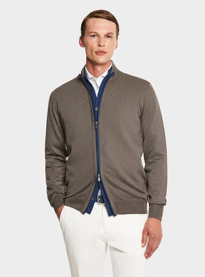Cardigan con zip e bottoni. - StepByStep