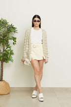 Cardigan corto con inserti in Lurex - Ornella - StepByStep