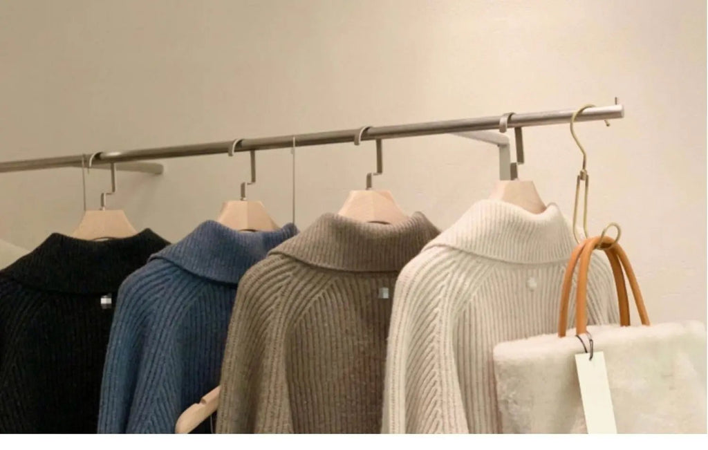Cardigan da donna in puro cashmere al 100% con cerniera, cappotto lavorato a maglia, maglione ispessito, risvolto sciolto autunno e inverno. - StepByStepNow