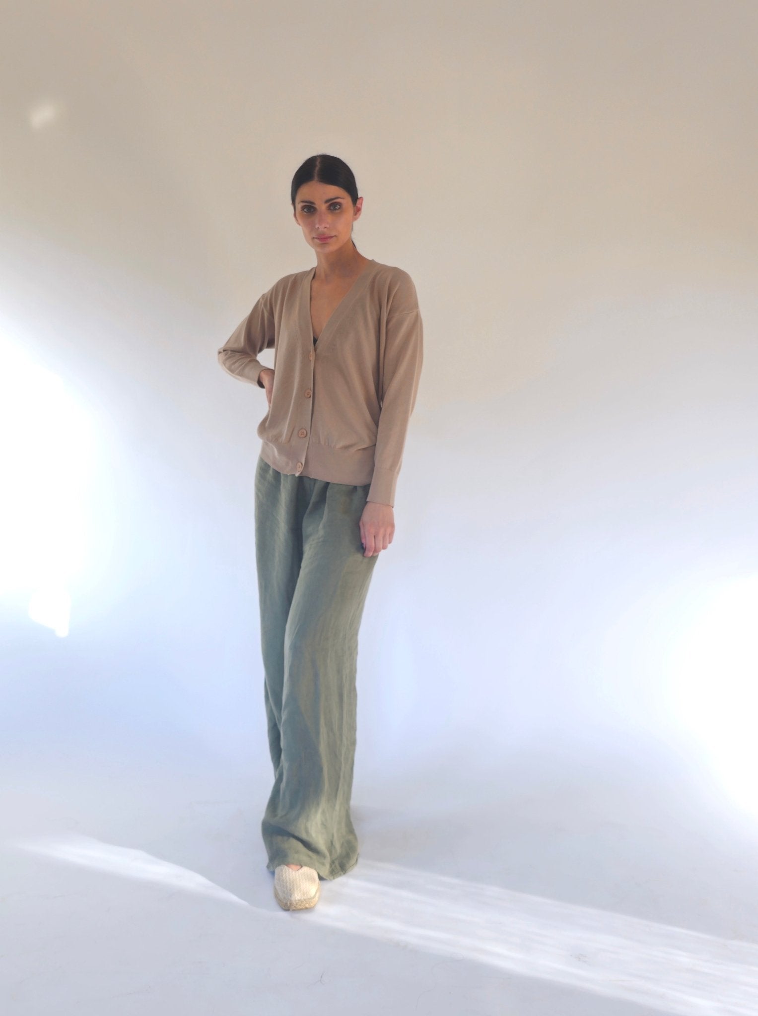 Cardigan manica lunga in Cotone - Erika - StepByStep