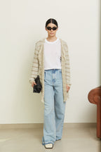 Cardigan Midi con inserti in Lurex - Olivia - StepByStep