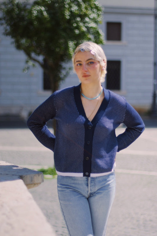 Cardigan traforato in Cotone - Veronica - StepByStep
