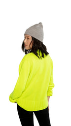 Cashmere - Blend Cardigan Sweater (Neon - Yellow) - StepByStep