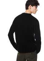 Cashmere - Blend Crewneck Sweater (Black) - StepByStep
